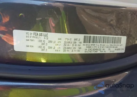 2017 Chrysler Pacifica Touring-L from USA, damaged, VIN 2C4RC1BG5HR501322